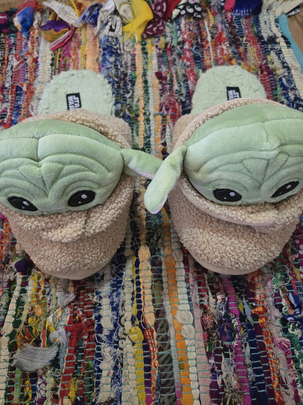 Star Wars Grogu Slippers 13/14 Mens Cozy Geekcore Fandom Loungewear